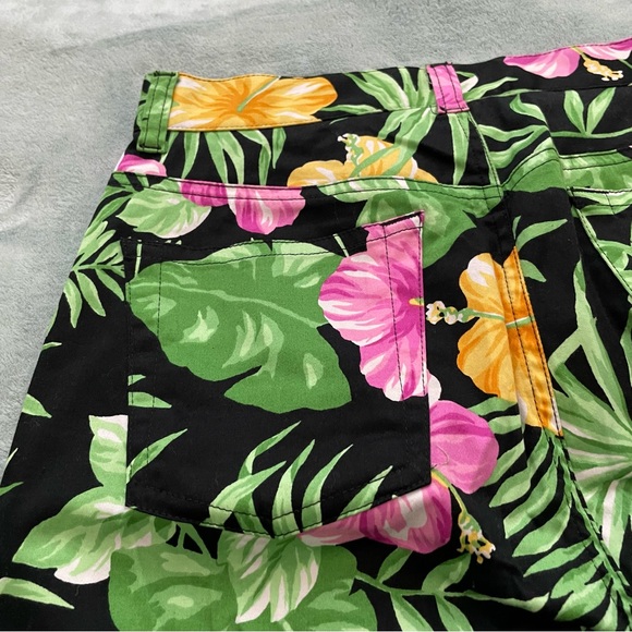 Lauren Ralph Lauren Pants Tropical Print Size Six Like New Vacation Style Comfy - Picture 7 of 11